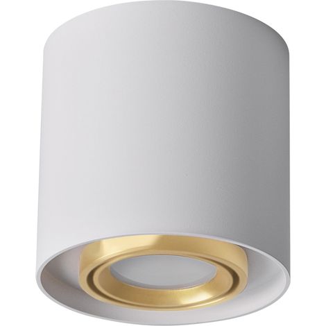 Spot saillie rond orientable blanc/or GU10 Polux Xeno (1/5)