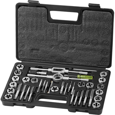 Taraudage et Filetage Précis Ensemble Tarauds et Filières 40 Pièces M3-M12 Réparation Auto et Plomberie (1/5)
