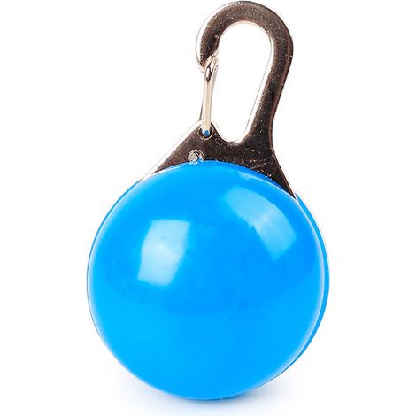 2 Pièces LED Illuminé Chien Marche Lampe Pendentif Collier, Flash Collier de Sécurité Flash pour Chien Chat Animal Anti-Perdu Coureur Jogger Biker (Bleu) - 5.53.52.5cm