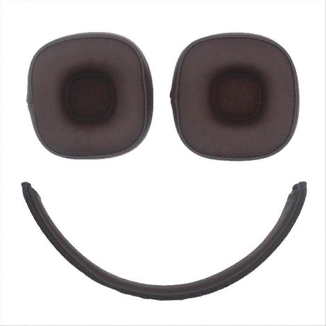 Coussinets d'oreille pour casque Major5, housses de coussinets souples, pièces de rechange pour arceau, marron (1/5)