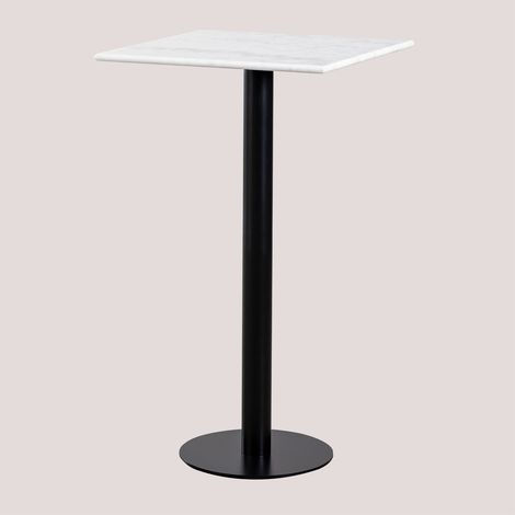 Table Haute Carrée Marbre (60x60 cm) Rocher SKLUM
