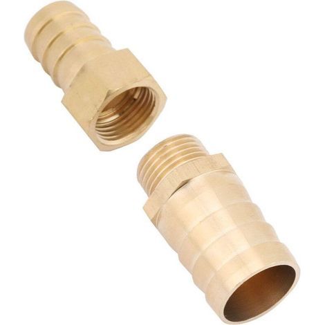 Raccordo riduttore a barb, riduttore, giunto, riduttore a barb in ottone, giunto per tubo, raccordo per tubo, connettore, adattatore (19-25 mm) (19-25 mm) (1/4)
