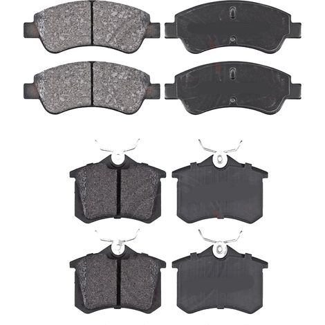 KIT PASTIGLIE FRENO ANTERIORI E POSTERIORI compatibile con PEUGEOT 308 II (LB,LP,LW,LHL3) / PASTIGLIE FRENANTI AUTO OEM P 61 120  P 61 113  P 61 123  P 61 127,P 61 122  P 61 121  P 61 126 / SOSTITUZIO