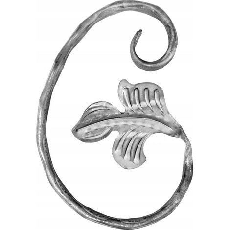 Elemento a spirale martellato, elementi forgiati 10.237 12X6 H160XL110