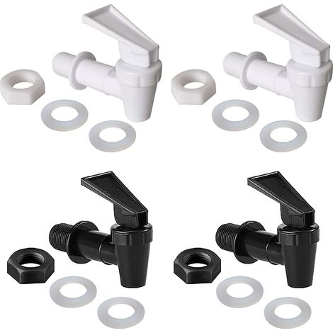 4 Pièces Robinets de Distributeur de Boissons en Plastique Alimentaire, Robinet de Rechange pour Distributeur D'eau, Robinets Rechange, pour Boissons Chaudes et Froides, Eau, Bière (1/5)