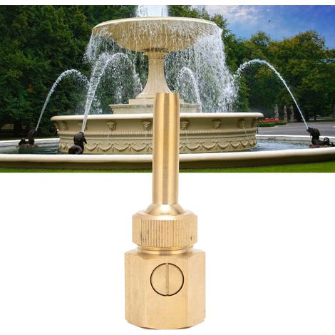 Buse de Fontaine Réglable en Laiton avec Valve, Filetage Femelle 3/4" pour Bassin (1/5)