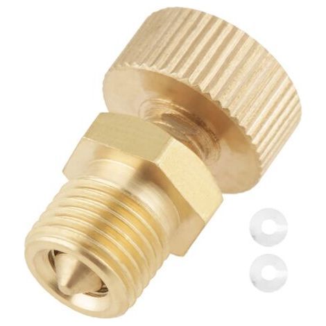 Vanne de Purge D'air en Laiton 10 X 1 Mm - Accessoire de Remplacement pour Vis électriques Haute Pression-Muntra (1/5)