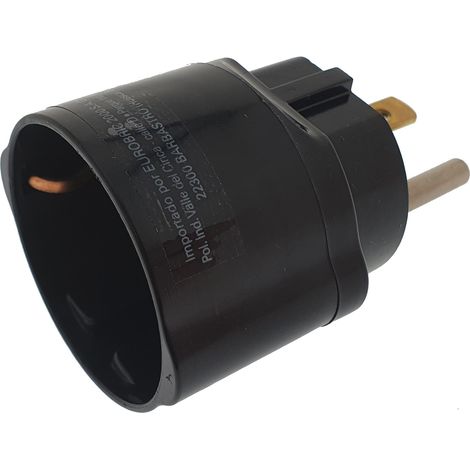 Adaptador de viaje toma europea- clavija usa (1/5)