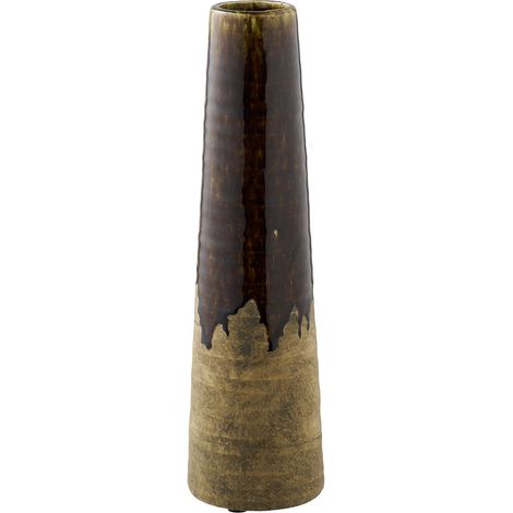 Vaso in ceramica marrone bicolore House Nordic ø11x39 cm (1/5)