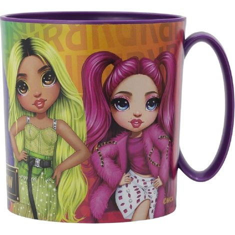 Tasse en plastique réutilisable adaptée au micro-ondes, sans BPA et capacité de 350 ml (1/2)
