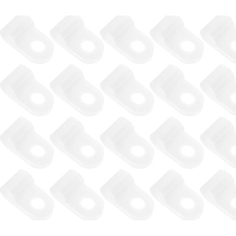 Clips pour cordon lumineux LED PVC, blanc, 3/16 " montage LED (1/5)