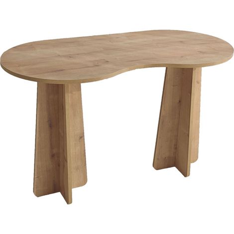 Bureau en bois L120cm - Bois clair - Lina (1/4)