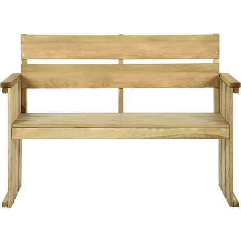 Maison Exclusive - Gartenbank 121 cm Kiefernholz Imprägniert (1/5)