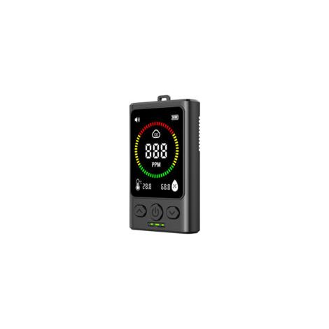 Kohlenmonoxid-Detektor, Luftqualitätsmonitor, ABS-Tester mit Echtzeitanzeige, misst Temperatur, Luftfeuchtigkeit und Kohlenmonoxidkonzentration. – Crezuo (1/4)