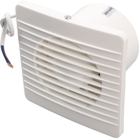Ventilateur d'extraction mural 10 cm, ABS carré, haute vitesse, pour cuisine et salle de bain, 110V prise US (1/5)