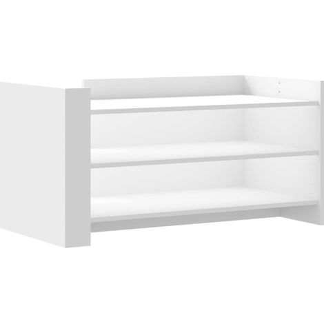 Maison Exclusive - Couchtisch Weiß 100x50x50 cm Holzwerkstoff