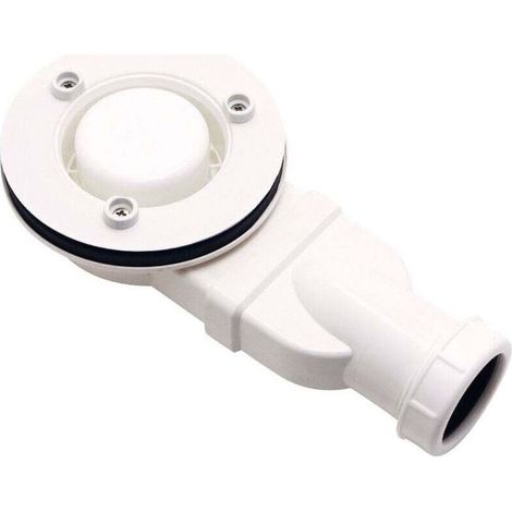 Bac à douche extra-plat en ABS anti-odeur – Modèle Salle de douche avec vasque plate, drain inclus, couleur blanc (1/5)