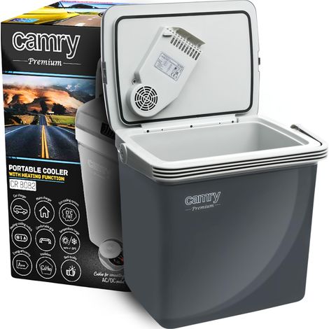 Nevera portátil para coche de 25 L, 12 V/230 V, con gran capacidad de calentamiento. (1/5)