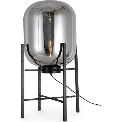 Design-Stehlampe - Wohnzimmerlampe - Groß - Grau Rauch