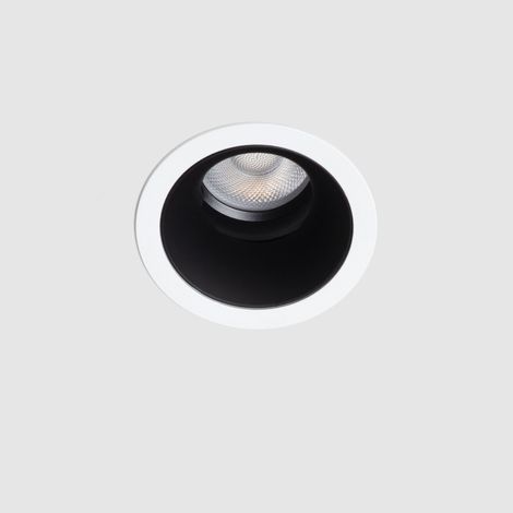 Downlight LED Circular Loop Corte Ø 55mm 4000K Estándar Negro Mate 9 W Empotrable (1/5)