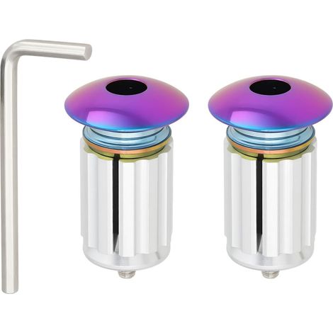1 pair of road bike/mountain bike handlebar end caps with wrench 23 x 34 mm for road bike (color) (1/5)