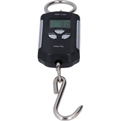 Ortviai Balance de levage électronique 200 kg – Écran LCD rétroéclairé, précision 100 g, portable et robuste