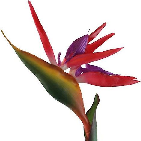 Décoration de mariage Strelitzia Reginae Oiseau de Paradis Plante artificielle Fleur artificiellerouge (1/5)