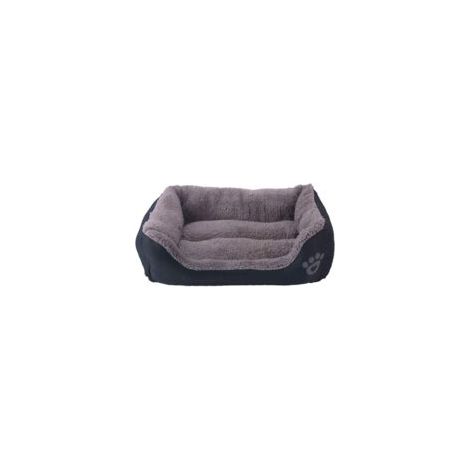 Tapis pour chien 54x42cm – Coussin imperméable en tissu Oxford – Confort optimal pour animaux jusqu'à 10kg – Noir (1/4)