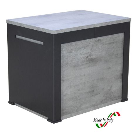 Panca Allungabile Walk 55X40X 47,5H Colore Cemento (1/3)