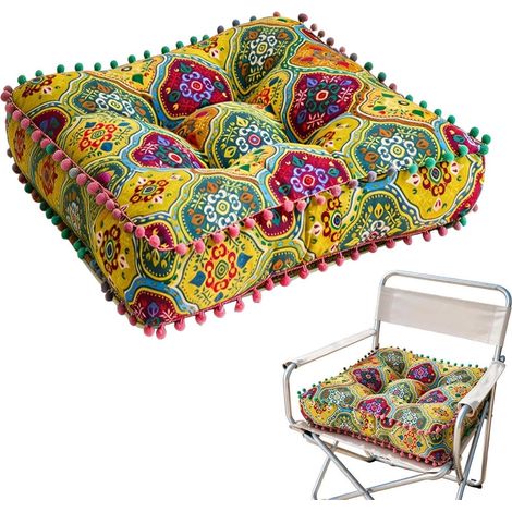 Coussin D'Assise De Chaise Housses Antidérapantes Esthétiques 40 X 40 Cm Coussins D'Assise De Cuisine Soutien Fessier Soulagement Pression Assise Pour Chambre Salon Bureau Fauteuil Roulant (1/5)