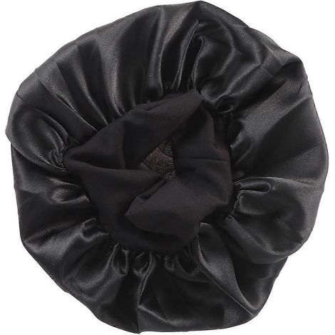 Bonnet en satin, bonnet de nuit en soie ajustable pour les cheveux (1/4)