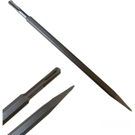Scalpello a punta per martello demolitore 350mm con attacco SDS PLUS 07484 (1/5)