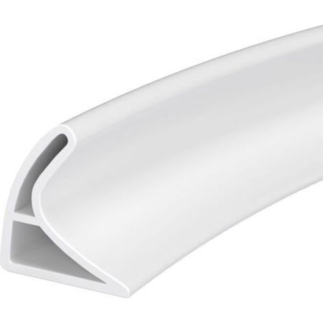 Silicone Waterproof Strip for Sink, Foldable Shower Water Barrier, Kitchen Sealing Strip (White, 60 cm) (1/5)