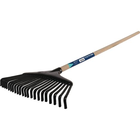 Râteau à feuilles Largeur de travail 430mm Plastique/Bois TECWERK (1/2)