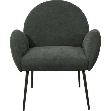 Domo Mea Poltroncina Fly Grigio Scuro 72x67,5x82 cm Tessuto Imbottito Moderna (1/5)