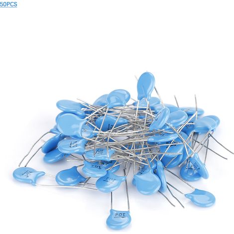 50Pcs 1000V 104M 0.1uF 100nF 1000V High Voltage Disc Ceramic Capacitors Set