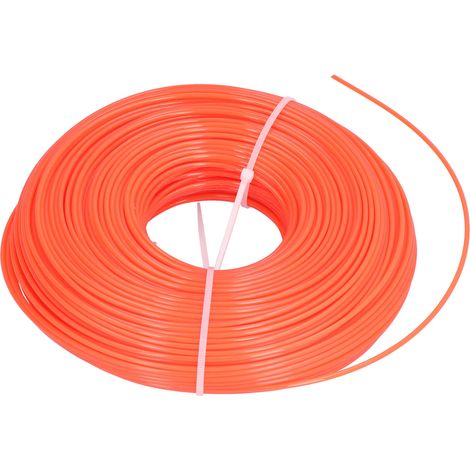 Fil de coupe-bordures rond en nylon de 2,4 mm, 120 m, pour pelouse et jardin. (1/5)