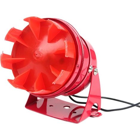 Alarme Sonore Métallique - 12 V CC - Son Continu Type Perceuse - Montage sur Base Fixe Réglable - Pour Usine Bâtiment Route - 1 Pièce (1/4)