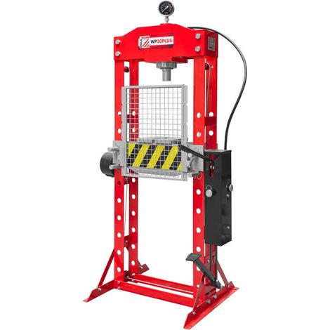 Holzmann – Presse hydraulique 30 tonnes – Force de compression 30 t – Manomètre intégré – Hauteur de table réglable – Retour automatique du piston
