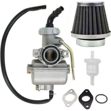 Carburateur de moto pour Kazuma Baja 50cc 70cc 90cc 110cc 125cc Quad Go-kart Carburateur , XU, Avec filtre à air et carburant -