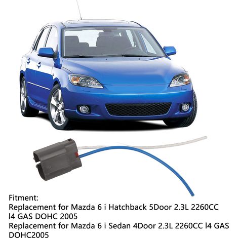 Faisceau d'alternateur avec connecteur à 2 broches GY01 18 300E, remplacement pour Mazda 6 I Berline 4 portes 2.3L 2003‑2005 (1/5)