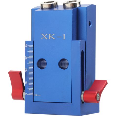 Jeu de localisateur de perçage incliné 15° XK-1, gabarit de positionnement pour menuiserie, outil de poinçonnage précis, kit de repérage d'angle, accessoire de forage bois. (1/5)