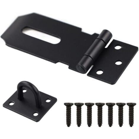 1 PCS Cadenas de porte en acier inoxydable de 7,6 cm - Loquet de sécurité robuste pour porte, fenêtre, armoire, cage (1/5)