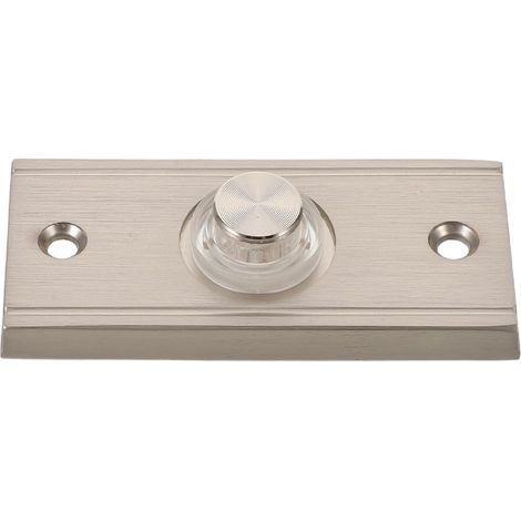 Bouton de Sonnette Filaire Rectangulaire en Métal Robuste, Interrupteur Mural pour Porte de Garage, Compatible Sonnette Murale Vintage, Usage Extérieur et Résidentiel, (1/5)