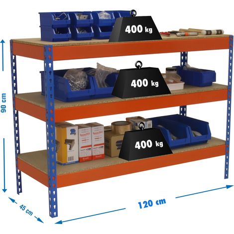 Simonrack SIMONWORK BASIC 3 tavolo da lavoro blu arancione