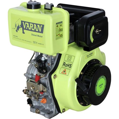 Varan Motors - 92684 Motore diesel 14CV 456CC + avviamento elettrico, uscita conica FG3