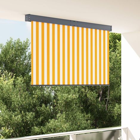 vidaXL Outdoor Roller Blind 160x250 cm White and Orange (1/5)