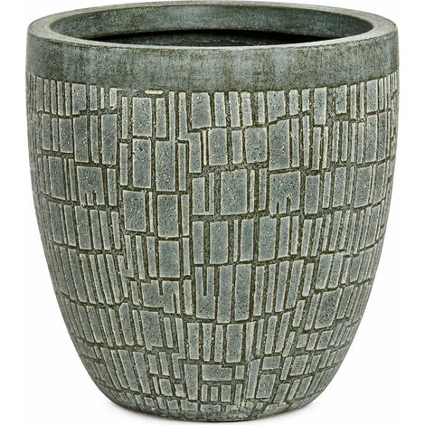 Vaso per piante Dean verde Ø44 × H43 cm