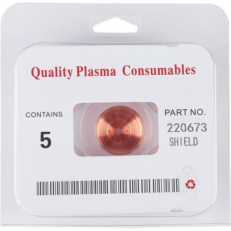 5pcs Plasma Shield Cup Cap for MAX45 Cutting Torch Consumables 220673