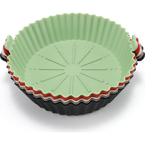 Plateau en Silicone pour Friteuse à Air 20,5 x 4,5 cm – Accessoire Antiadhésif Compatible Panier Intérieur, Plaque de Cuisson et Moule pour Four-x (1/3)